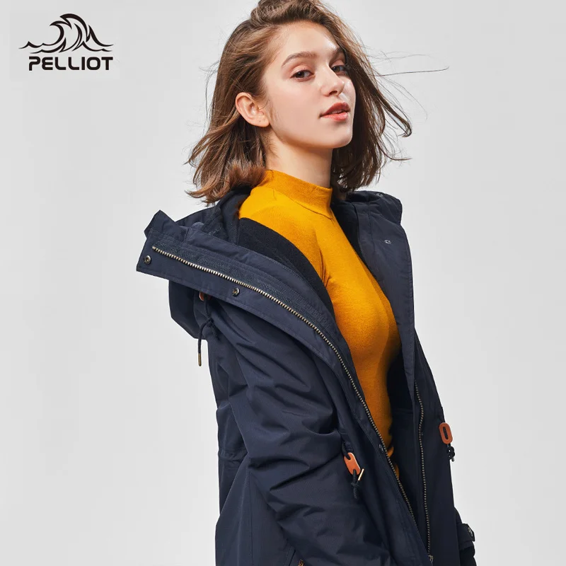 Vista trasera de la chaqueta softshell impermeable Plott