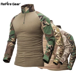 Camiseta táctica manga larga Multicam ReFire Gear