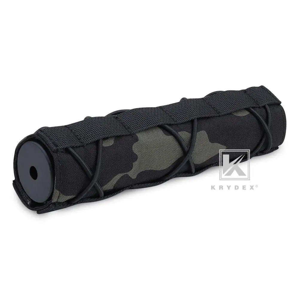 KRYDEX-funda protectora de silenciador de 18CM para Surefire FA762K, supresor de Tiro Táctico, cubierta protectora de silenciador de nailon MCBK - imagen 2