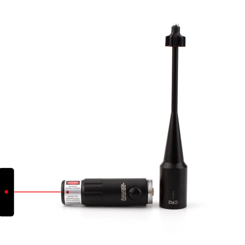 Kit de mira láser con interruptor de botón, mira roja/verde con 12 adaptadores para calibres de 0,17 a 12GA, mira de punto rojo para caza - imagen 5