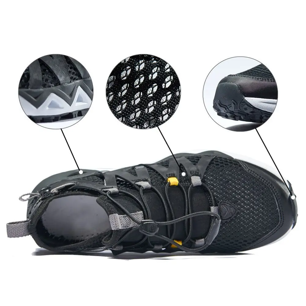 Rax zapatos acuáticos transpirables para caminar, zapatos de pesca para vadear, zapatos de agua antideslizantes, zapatillas deportivas para senderismo para hombre y mujer - imagen 3