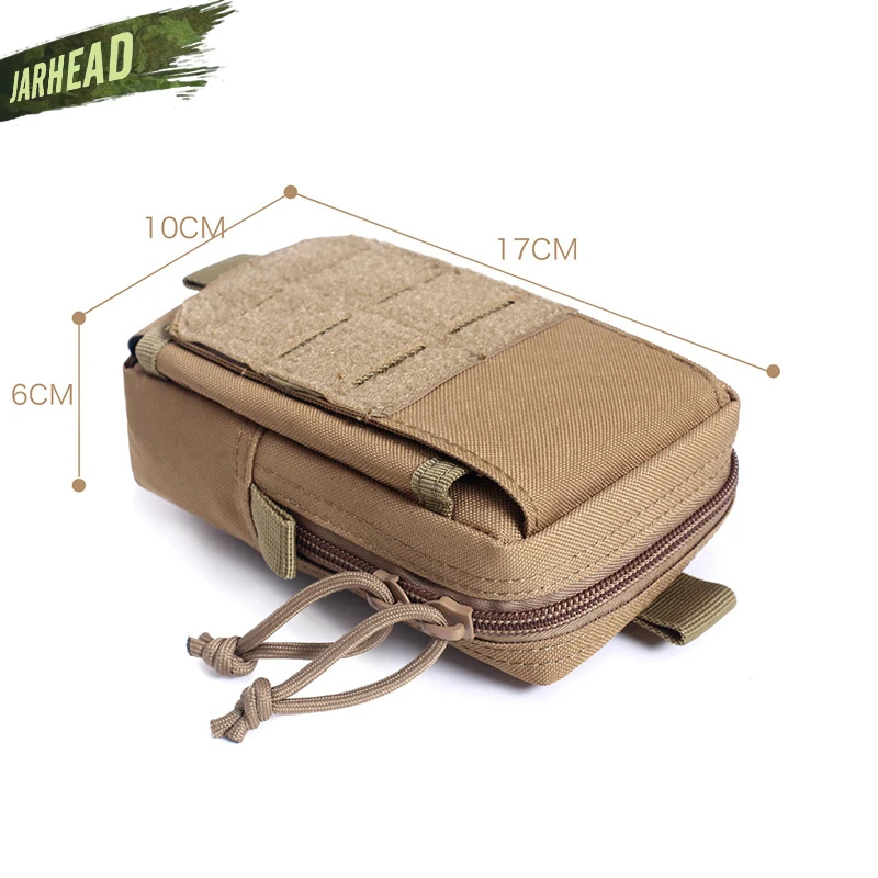 Paquete de teléfono móvil táctico al aire libre, funda de teléfono militar, soporte de senderismo, bolsa Molle Edc multifunción, bolsa de teléfono de cintura para correr - imagen 2