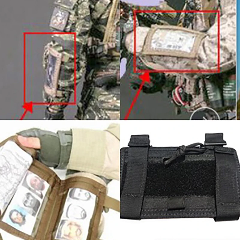 TC0176 Paintball táctico brazo manga bolsillo mapa caso documentos titular bolsa cremallera bolsa - imagen 5