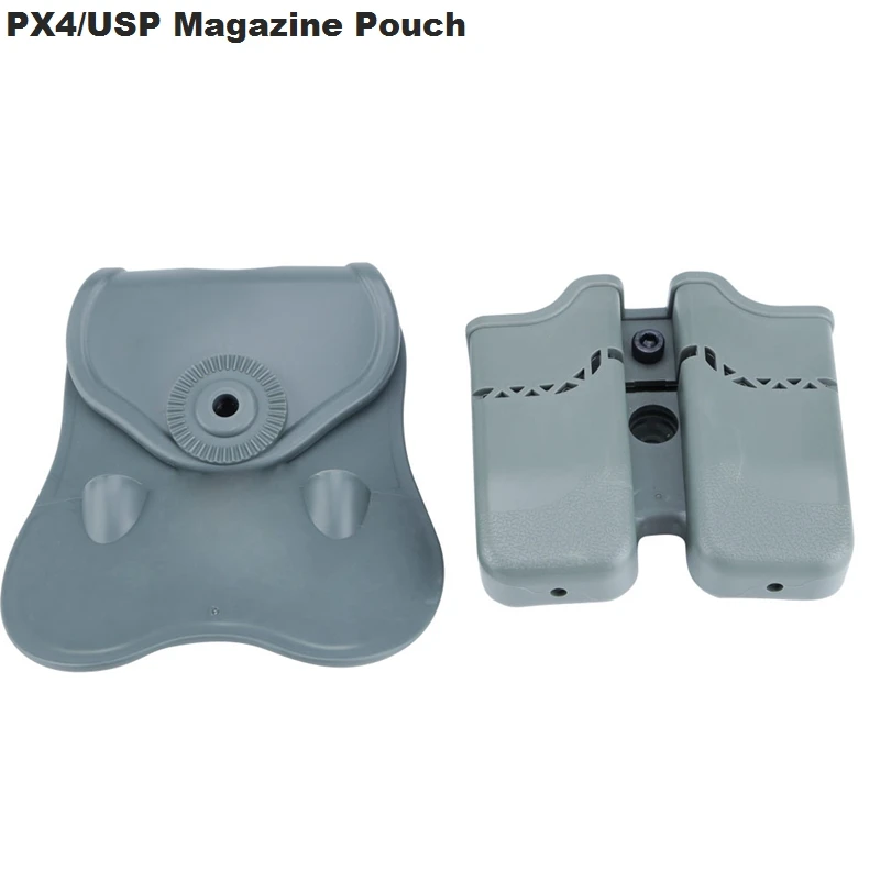 Bolsa de doble revista para caza, Glock17/19/360, Beretta 92/96/USP 22/23 PX4 H & K, funda para pistola, 1911 grados - imagen 5