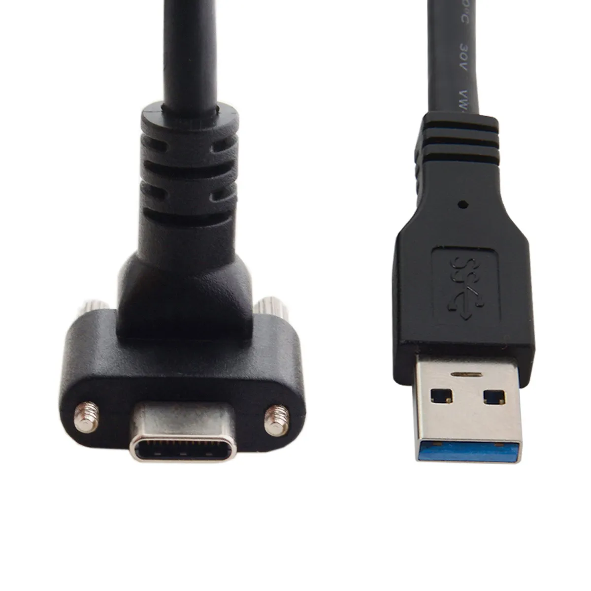 Cable de 90 grados para cámara Oculus Quest Link, 8,0 M, USB3.0 hacia abajo, USB 3,1 tipo C, GL3523 doble tornillo de bloqueo de datos, repetidor - imagen 2