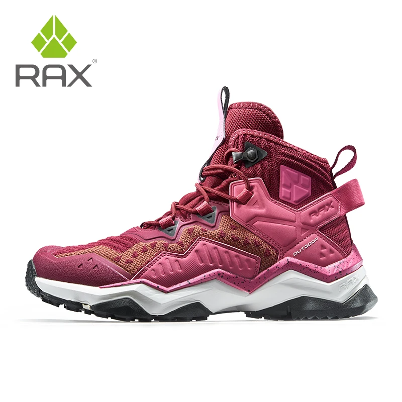 RAX-zapatos de senderismo para hombre, zapatillas impermeables para exteriores, zapatos de Trekking para mujer, botas de caza para acampar y escalar, transpirables - imagen 4