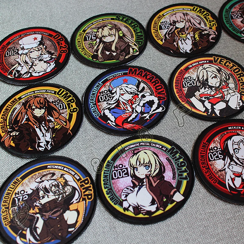 Parche táctico de primera línea para niña, brazalete con estampado, pistola, mochila, insignias adhesivas para ropa, bolsa, decoración, equipo Griffin 404 dimensional - imagen 3