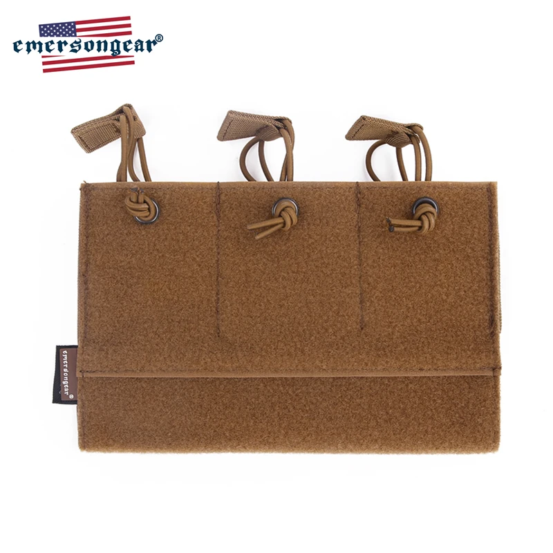 Emersongear, bolsa para revista, Panel de bucle, bolsa Triple M4 Mag para LVMBAV PC, accesorio de chaleco táctico, equipo de caza - imagen 5
