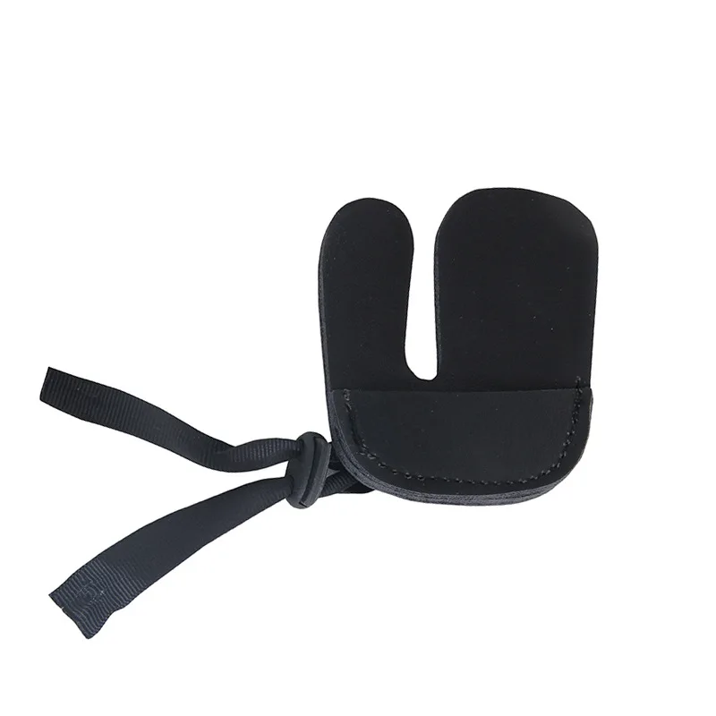 Protector de dedo para tiro con arco recurvo, accesorio de cuero ajustable para práctica de caza, tiro con arco y flecha - imagen 3