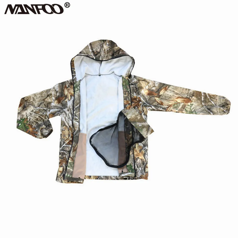 Nueva ropa de caza de camuflaje biónico para primavera y otoño, traje de pesca antimosquitos a prueba de sol, chaqueta con capucha para escalar y acampar, pantalones - imagen 4