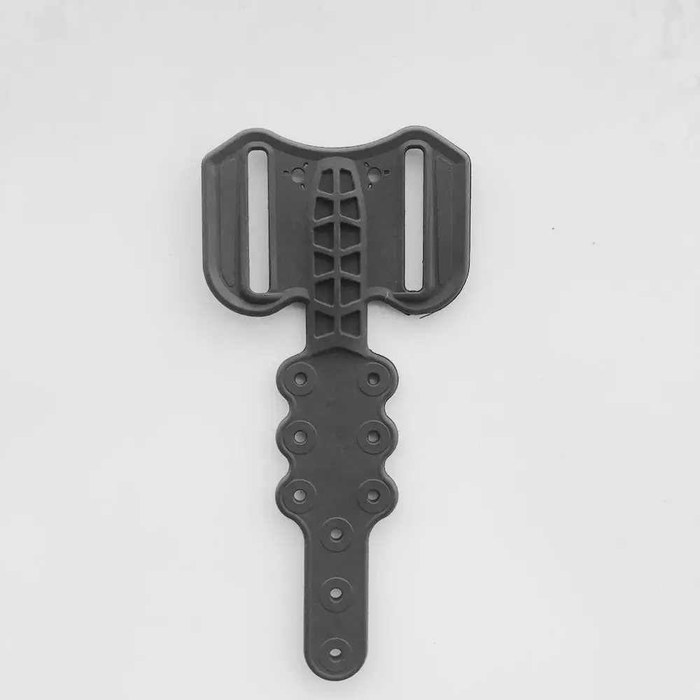 Funda para pistola con una sola correa, cubierta para pierna, caza, muslo, adaptador flexible negro para G17 19 22 23 - imagen 3