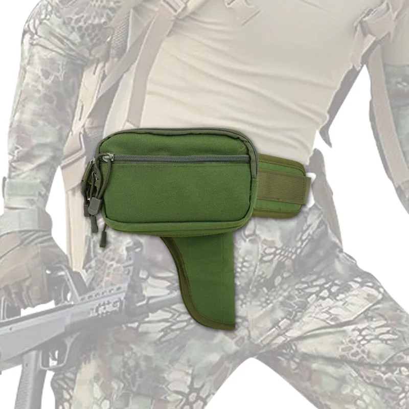 Funda de pistola táctica de transporte oculto, paquete de cintura de cinturón, bolsa de soporte de pistola de herramientas EDC de caza, Glock 17, 19, 23 - imagen 3