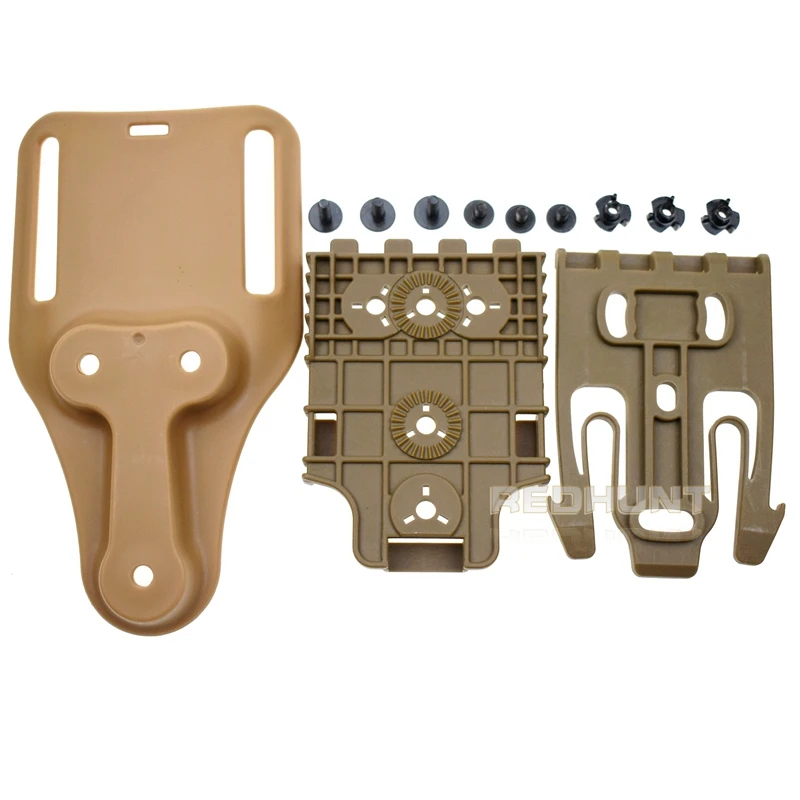 Accesorios para pistola Hoster, adaptador de bucle de cinturón de medio recorrido, Kit de bloqueo de bucle de cinturón Universal de paseo bajo - imagen 3