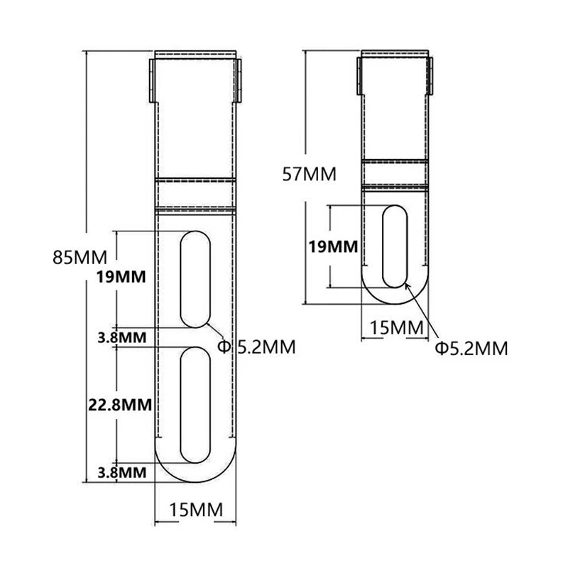 Clip táctico Ulticlip para cinturón para funda de cuchillo, funda para pistola Kydex IWB, Clip de transporte oculto, accesorio para caza Airsoft al aire libre - imagen 2