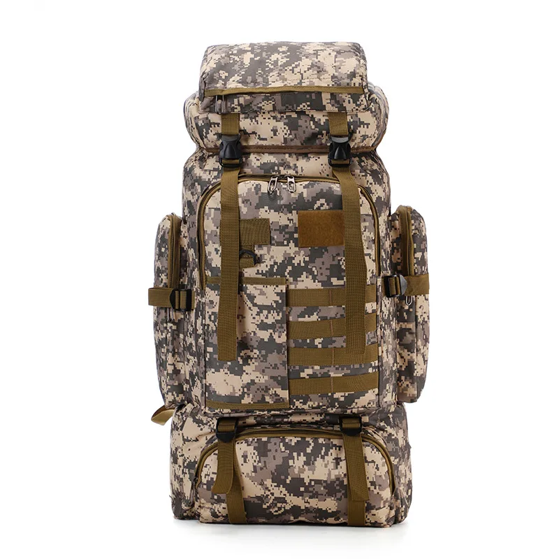 Mochila táctica militar de 80L para hombre, bolsa de viaje para deportes al aire libre, Molle, caza, Camping, senderismo - imagen 4