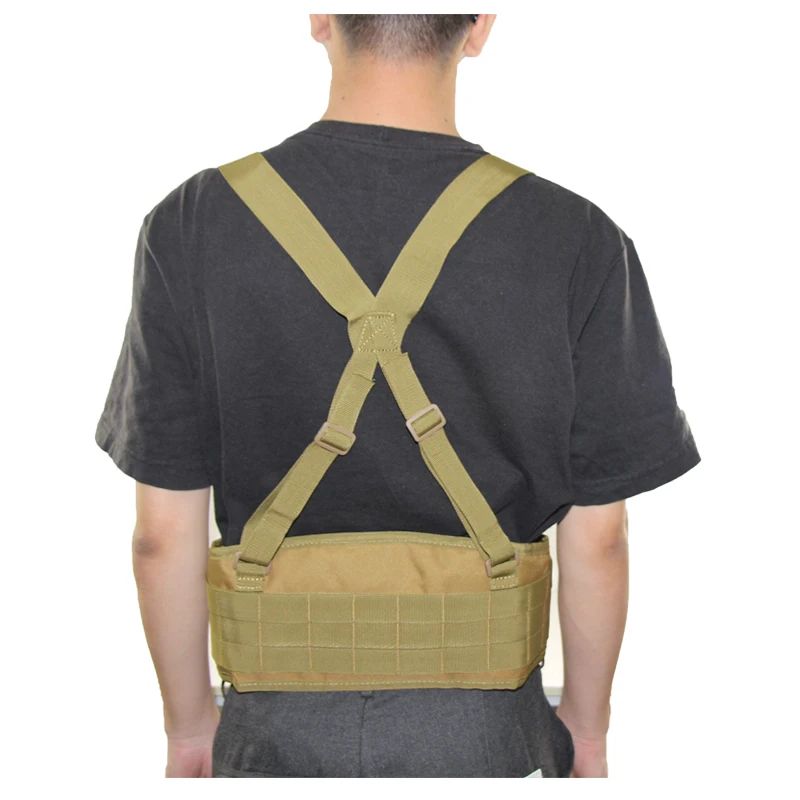 Cinturón táctico acolchado Multicam 1000D para exteriores, cinturón Molle de nailon, Airsoft, ejército, caza, combate, soporte de cintura, equipo militar - imagen 5