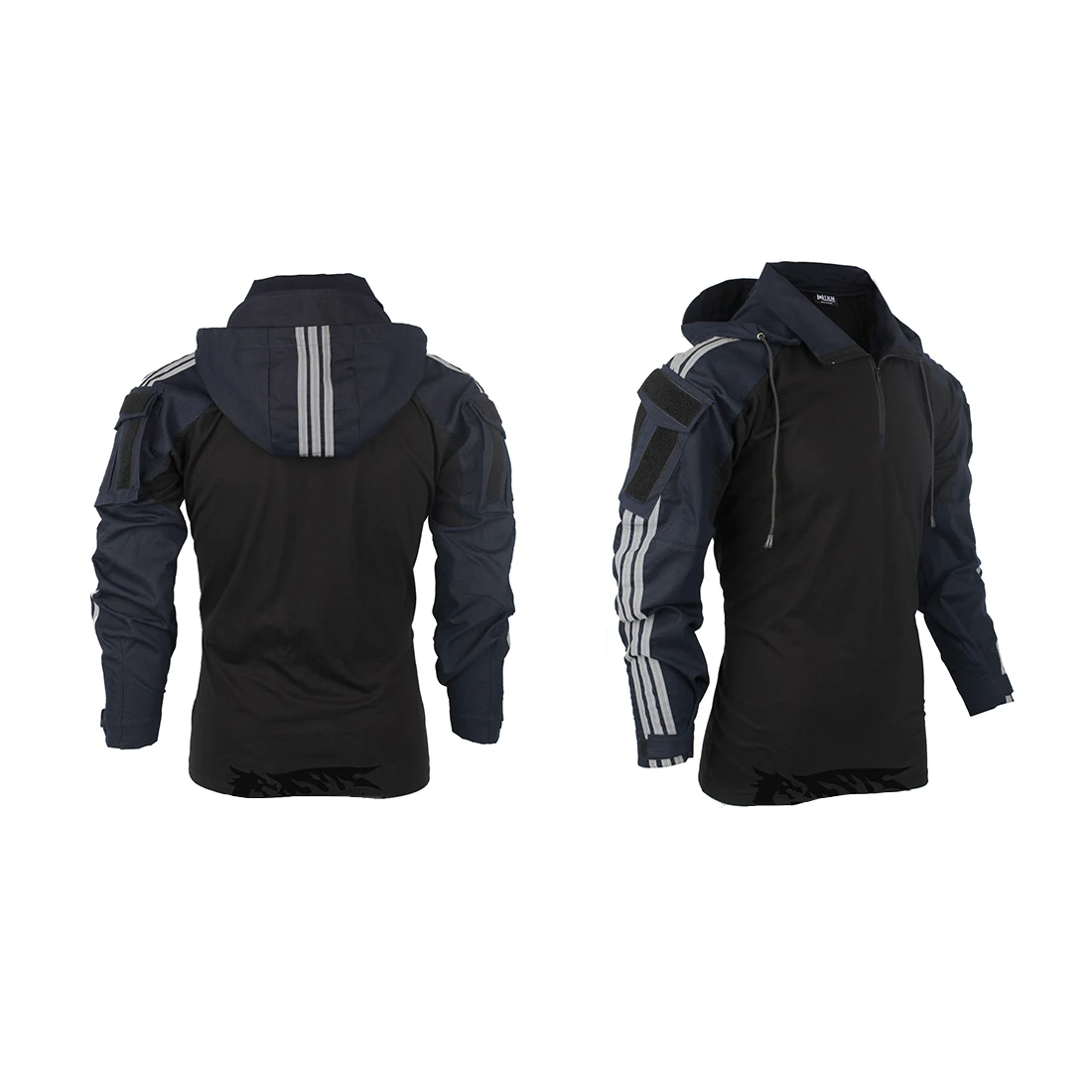 Uniforme de poliéster con rayas reflectantes para hombre adulto, traje táctico de rana para acampar, caza deportiva, primavera y otoño - imagen 2