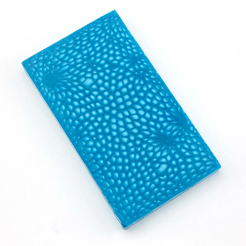2 piezas de Material de resina con patrón de Squama para hacer mango de cuchillo DIY, Material compuesto, Material artesanal, 90x50x8mm - imagen 3