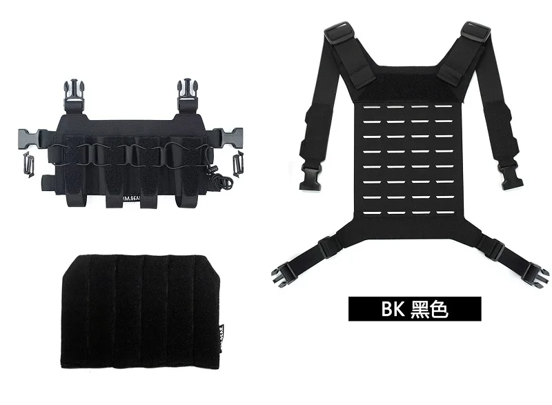 Traje colgante de pecho táctico para exteriores, bolsa de revista multifuncional cuádruple de 9MM, Compatible con MP5, MP7, ARP9, BK, CB, RG, WG, MCBK, MC - imagen 4