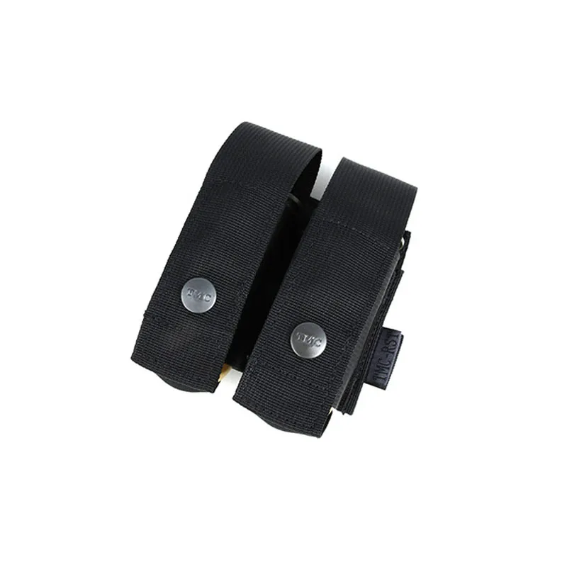 Bolsas dobles de 40mm, chaleco táctico para exteriores, bolsa de accesorios MOLLE, equipo