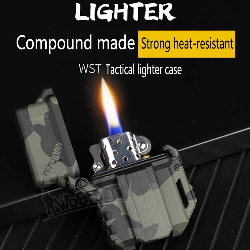 Estuche de almacenamiento táctico Universal para encendedor, caja portátil para encendedor, contenedor, organizador, soporte, cubierta para tanque interno Zippo - imagen 4
