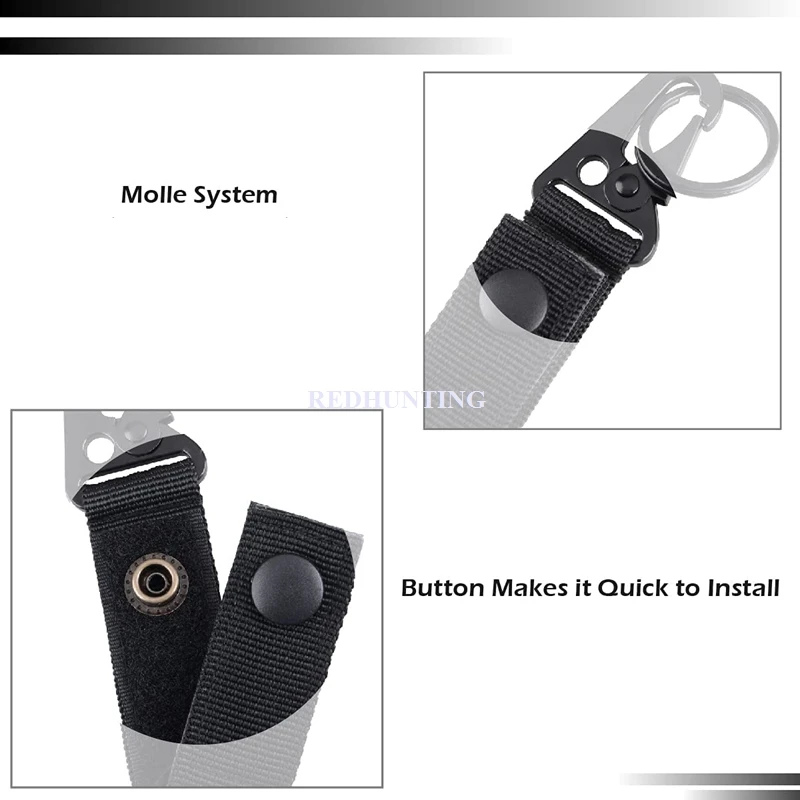 Llavero táctico Molle - Sistema de ajuste