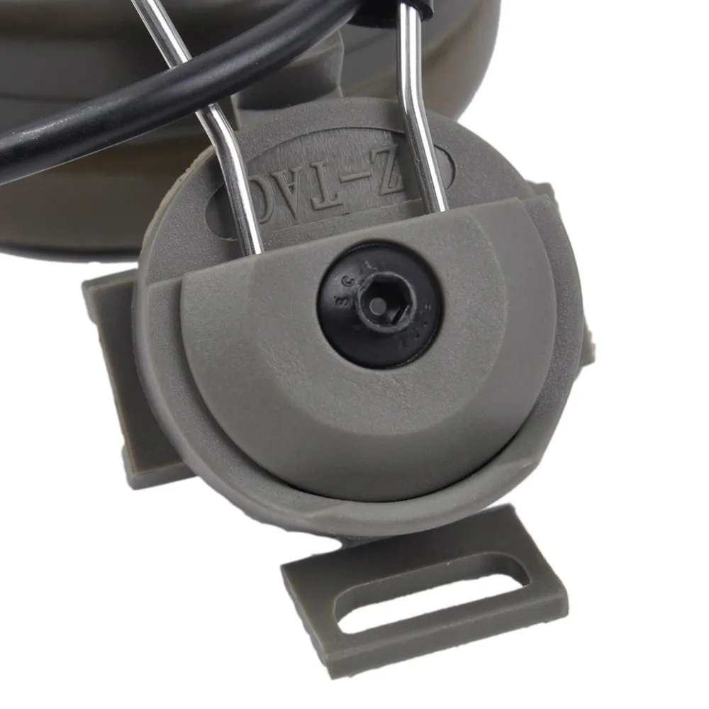 Z-TAC Z auriculares tácticos Softair aviación Airsoft auriculares Comtac I auriculares para cascos rápidos juego de adaptadores de riel - imagen 5