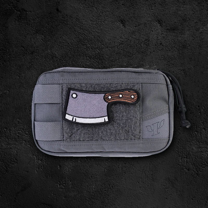 Mini cuchillo de cocina versión Q, parche bordado, insignia táctica, brazalete con personalidad DIY para decoración de ropa y mochilas - imagen 5