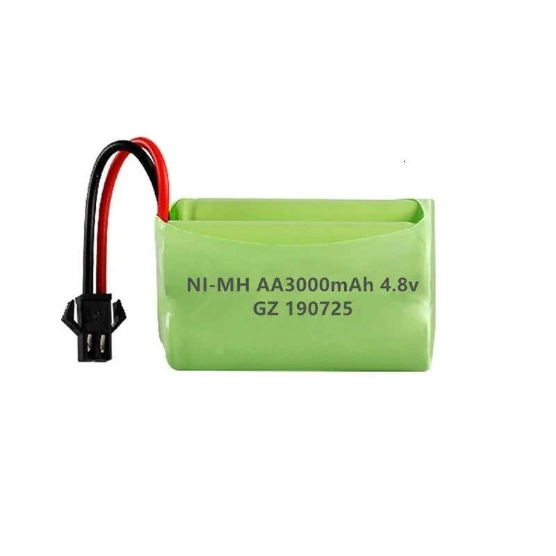 Batería recargable NiMH de 4,8 v y 3000mah para coches teledirigidos, tanques, Robots, barcos, pistolas, 4,8 v, 4 pilas AA, 1 piezas - imagen 3