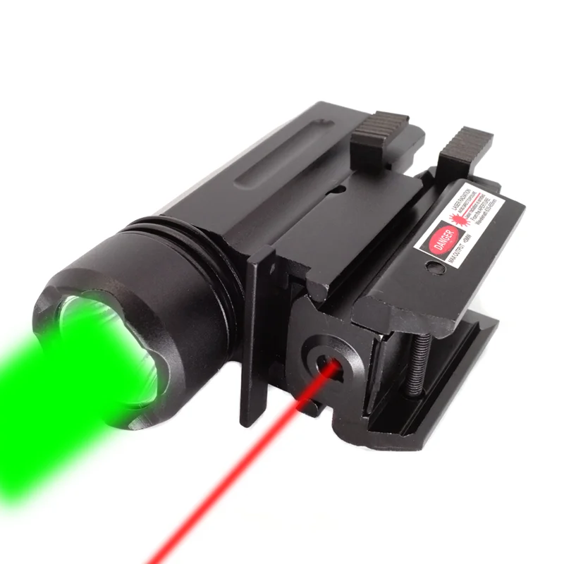 Lúmenes linterna táctica LED, luz de antorcha para riel Picatinny de 20mm con montaje Weaver de liberación rápida para caza, senderismo, Camping - imagen 2