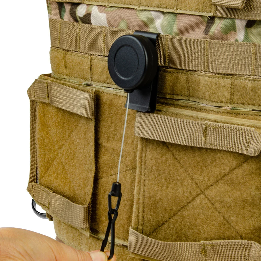Cuerda de alambre de acero suave para pistola táctica, eslinga retráctil, funda rotativa de seguridad especial, accesorios de caza y Paintball - imagen 2