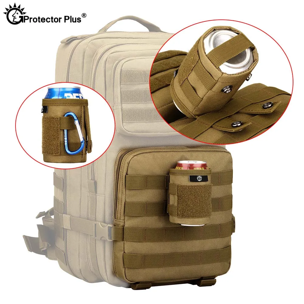 Bolsa deportiva táctica del ejército, cubierta de botella de Taschen de cerveza, minijuego de bebida Personal Molle en miniatura militar, Campi al aire libre - imagen 5