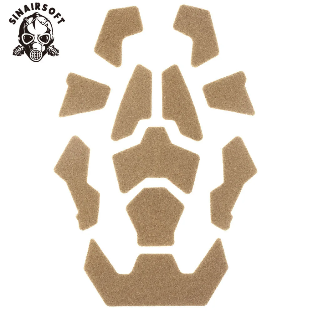 Pegatinas mágicas adhesivas peludas de corte alto para casco, conjunto de gancho y bucle para casco, sujetador modificado, adhesivo para tiro de Paintball - imagen 2