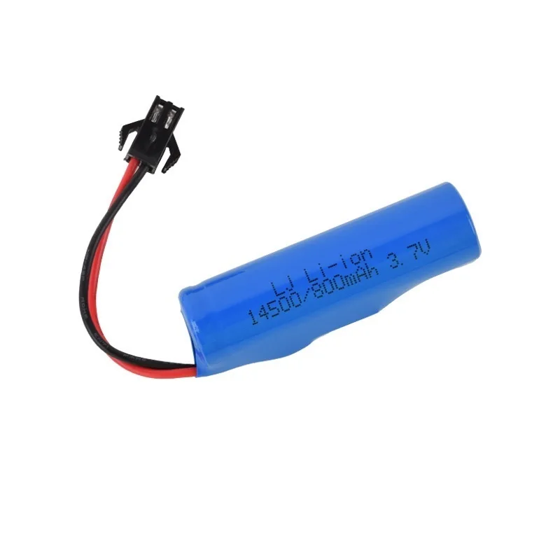 Batería lipo Original de 3,7 v y 800mah para JJRC C2 D828 RC, piezas de coche 14500 SM-2P para RC Stunt Dump, accesorios de juguetes de batería de coche - imagen 2