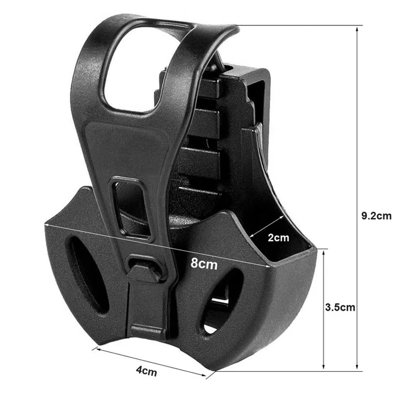 Funda moldeada de liberación rápida para esposas tácticas, cierre de goma para caza, aplicación de la ley, funda para esposas - imagen 3