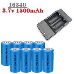 Batería recargable 16340 CR123A 3,7V 1500mAh para linterna LED
