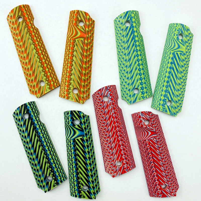 Empuñaduras de mango de material G10, parche personalizado, CNC, 4 colores, 1911 unidades - imagen 2