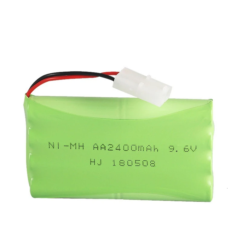 (Modelo H) batería NiMH de 9,6 v y 2400mah para coches de juguete Rc, tanques, trenes, Robot, barco, pistola, Ni-MH AA, 700mah, 9,6 v, batería recargable, 1 Uds. - imagen 2