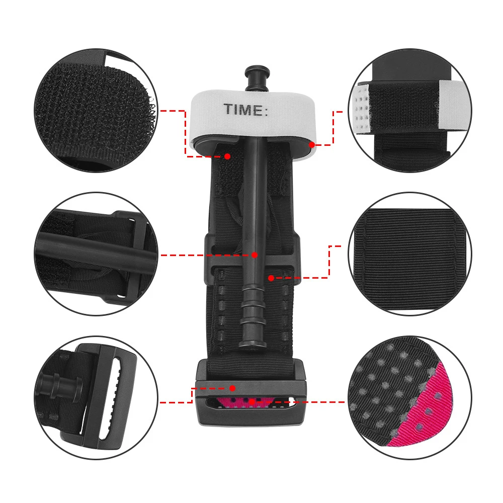 Caja de almacenamiento de torniquete táctico para exteriores, bolsa EDC médica de extracción rápida, botiquines de primeros auxilios, vendaje de rescate giratorio de nailon - imagen 5