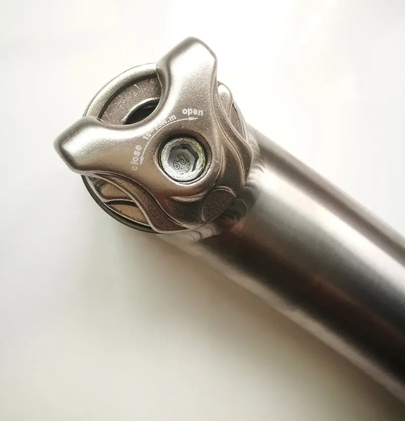 Tija de asiento de titanio para bicicleta de montaña, 27,2mm, 350/400 - imagen 4