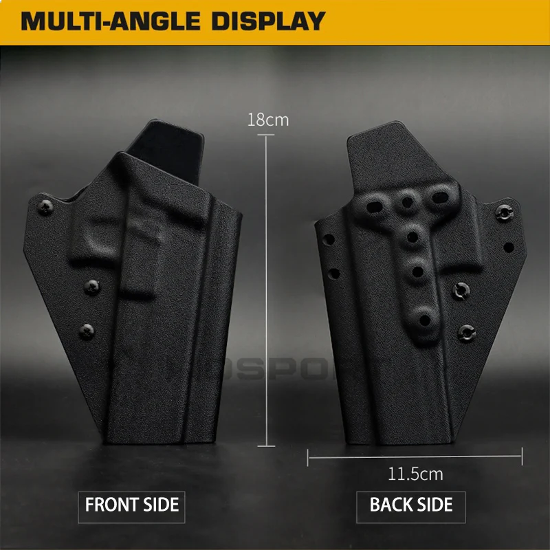 OWB-fundas de pistola para pierna caída, funda de pistola para Glock 34 G34 Kydex, equipo de caza Airsoft, liberación rápida - imagen 4