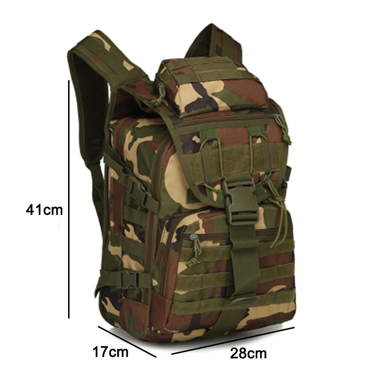 Mochila táctica Molle de 35L para hombre y mujer, bolsa militar de nailon para exteriores, Camping, senderismo, escalada, Trekking, pesca y caza - imagen 2