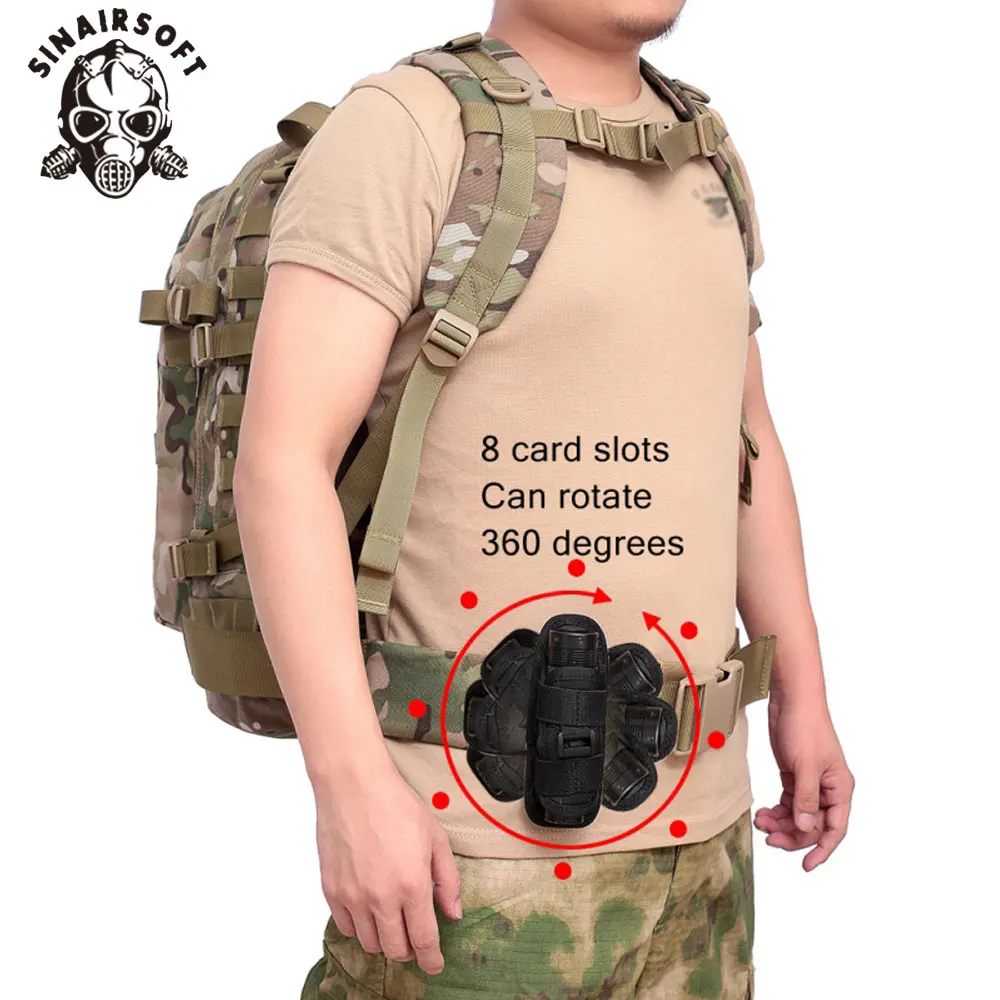 Funda giratoria de 360 grados para linterna táctica, funda portátil para cinturón, accesorios de iluminación de caza - imagen 5