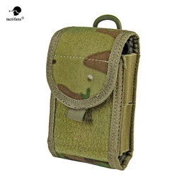 Funda de teléfono Molle de camuflaje para caza táctica de 6 pulgadas, bolsa de cintura impermeable EDC para deportes al aire libre, Unisex