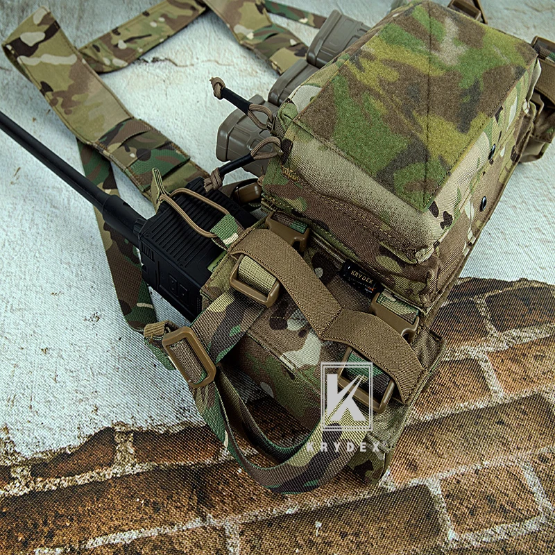 KRYDEX-bolsa expansora táctica para Radio, almacenamiento de chasis, Rifle Mag, bolsa para MK3 MK4, aparejo de pecho, JPC LBX, accesorios de chaleco - imagen 4