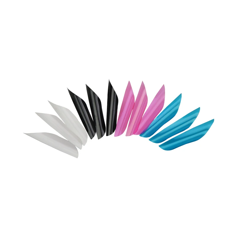 Decut-Flecha de aluminio de carbono para tiro con arco, accesorios para caza, pluma espiral, 1,75 pulgadas, DIY, 50 unidades - imagen 2