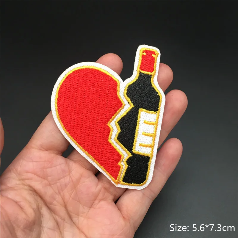 Skull Patches on Clothes Iron on Stripe Embroidery Badges Sewing Diy Decoration Clothing Stickers Punk Patches Appliques - imagen 3