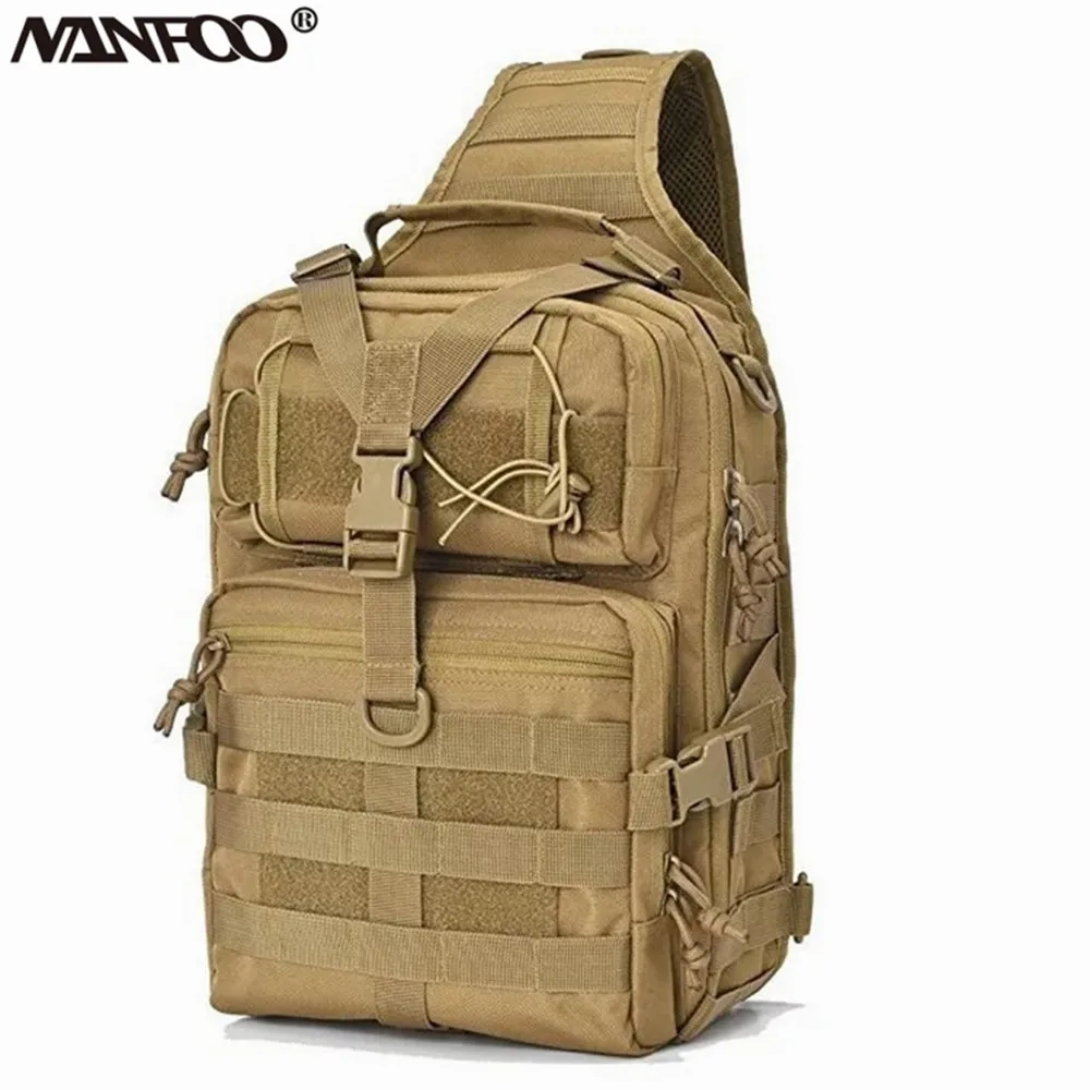 Bolsa de sillín impermeable para paseo urbano de uso diario para hombre, bolsa de escalada de camuflaje biónico, resistente al desgaste, bolso de hombro individual para ciclismo - imagen 3