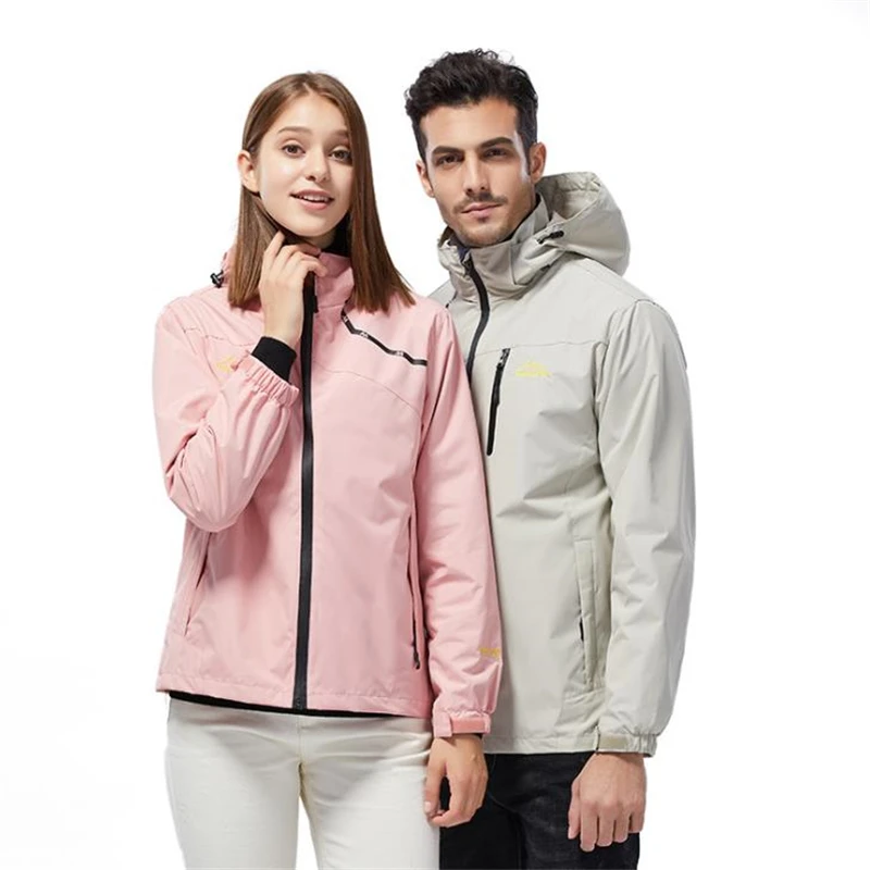 Cortavientos impermeable para hombre y mujer, chaqueta deportiva con capucha para exteriores, abrigo informal para Trekking, escalada y senderismo - imagen 4