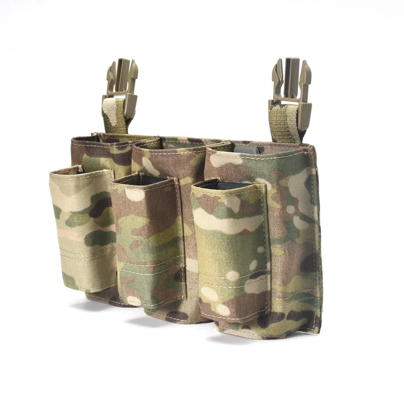 Bolsa de inserción de Panel frontal de 5,56 y 9MM, chaleco táctico LV119 FSCK AVS, soporte de ataque de seis Unión, bolsa de repuesto para revistas